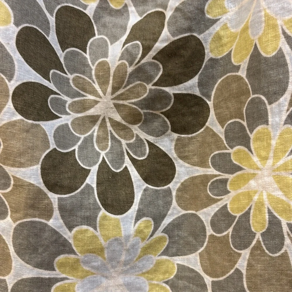 H&M Europe, Floral A-Line Skirt in Brown, Yellow, and White - Picture 2 of 5